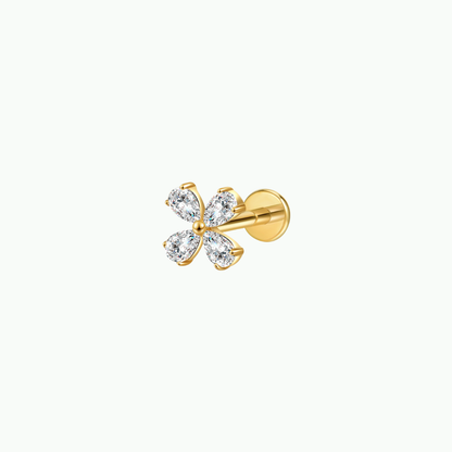 Marquise Bloom Flat Back Stud