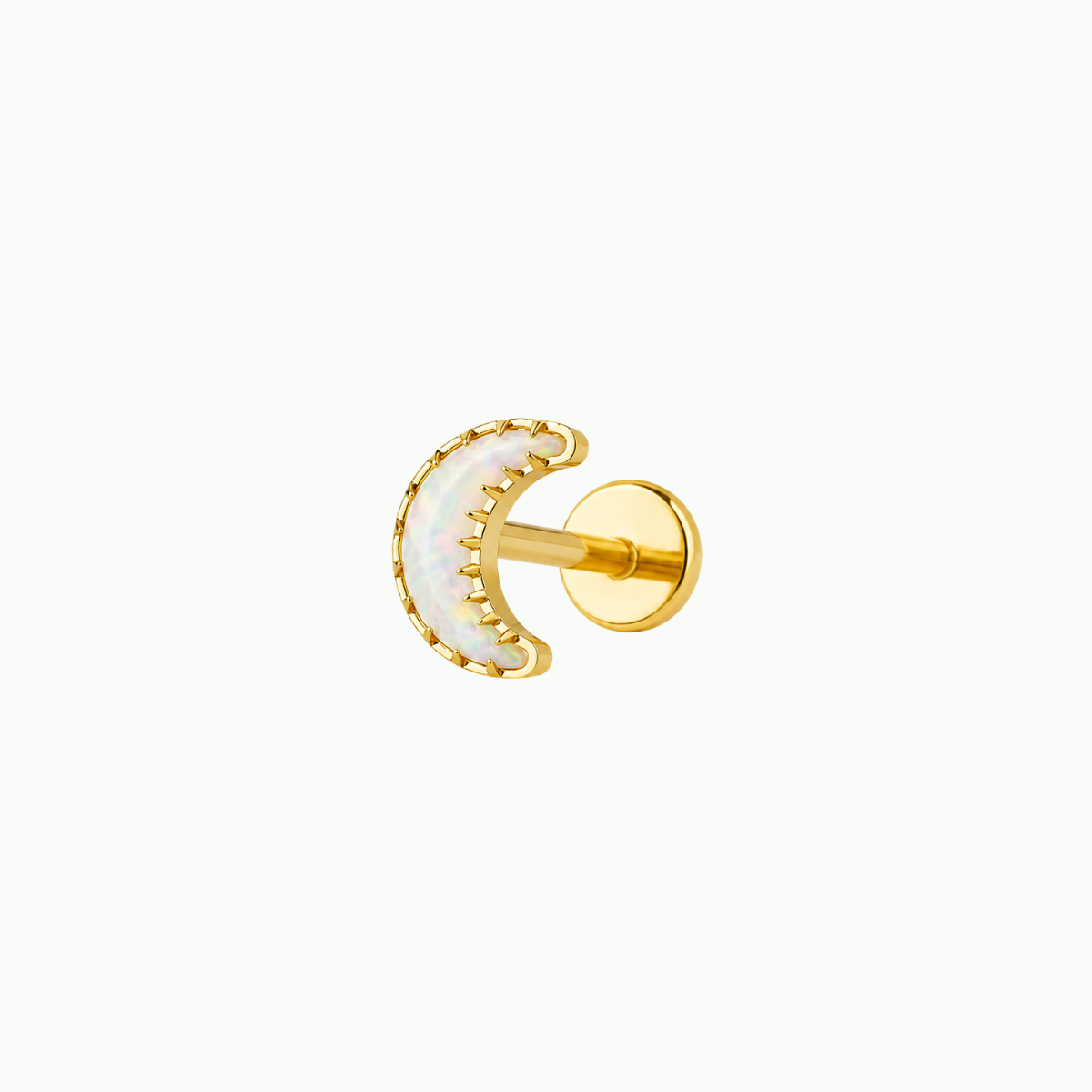 Luna Moon Flat Back Stud