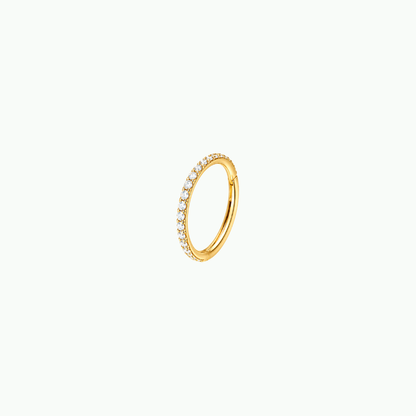 CZ Pave Huggie Hoop