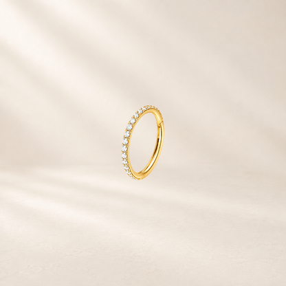 CZ Pave Huggie Hoop