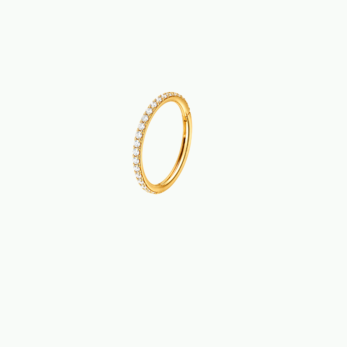 CZ Pave Huggie Hoop