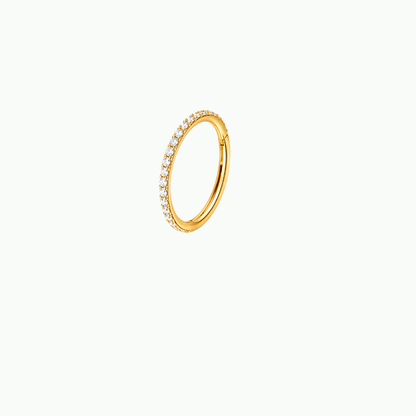 CZ Pave Huggie Hoop