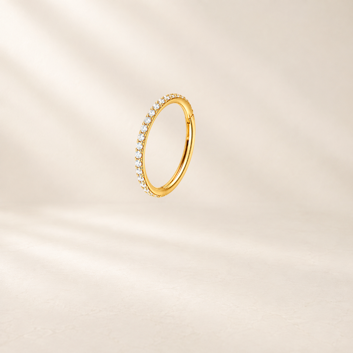 CZ Pave Huggie Hoop