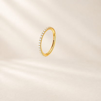 CZ Pave Huggie Hoop