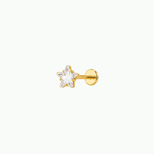 Star Flat Back Stud